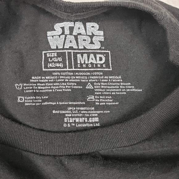 NWOT STAR WARS T-SHIRTS BLACK & GOLD SIZE L, XL - Picture 7 of 12